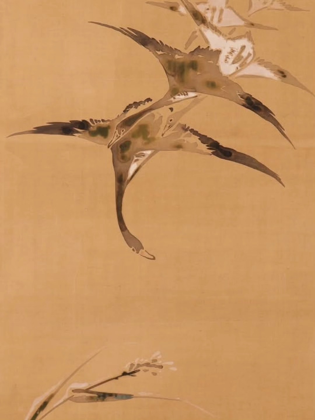 京都芳中庵 - ◇弊社所蔵作品 隠し落款 銘 歌麿「春画」 絹本 肉筆 本紙