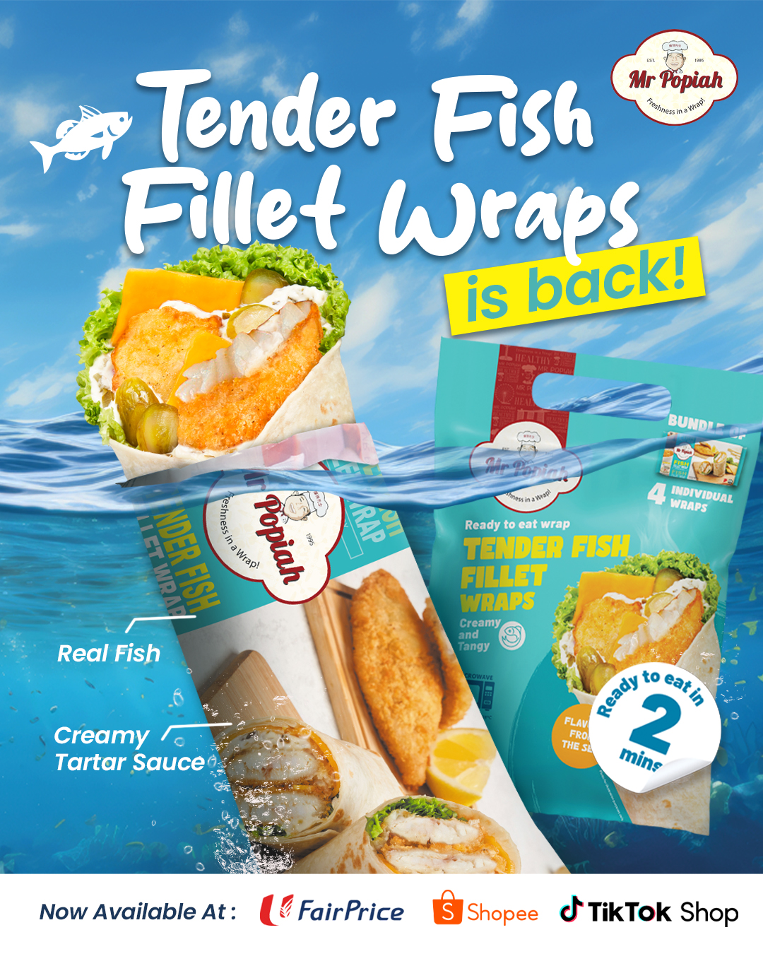 Mr - 🎉 It’s Back – Tender Fish Fillet Wrap! 🐟 You asked, we delivered ...