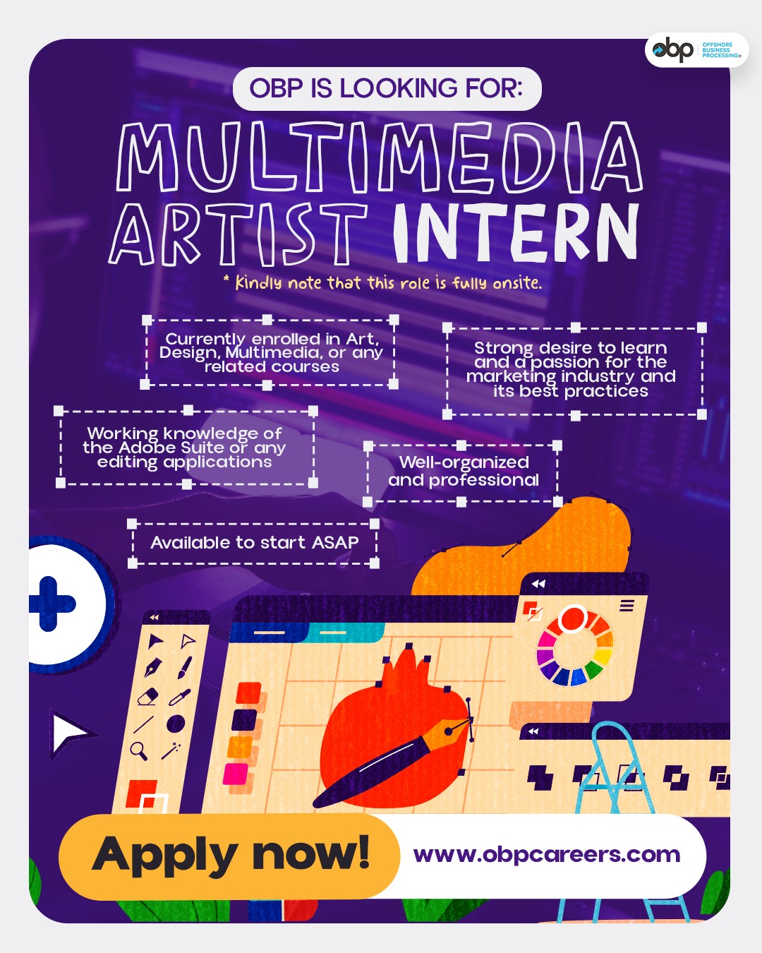 OBP Careers - Calling all Multimedia enthusiasts! 📣 OBP... | Facebook