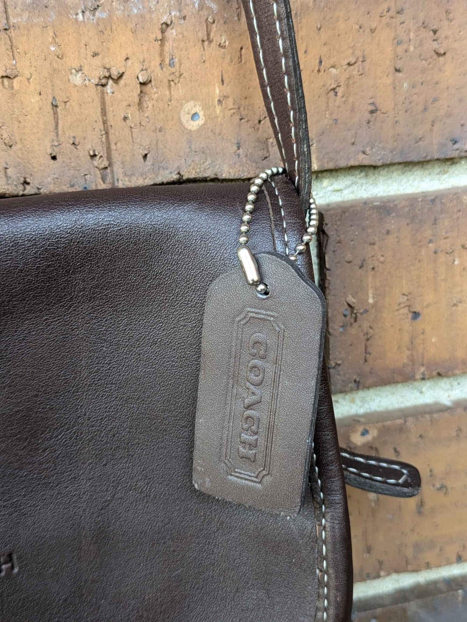Vintage COACH Martini Bag # 9140 Flap Crossbody Bag - Crossbody 