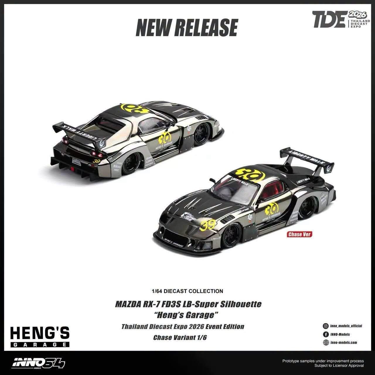 タイ限定 INNO64 Mazda RX-7 FD3S Top Sec ʕ*•様 タイ限定 INNO64