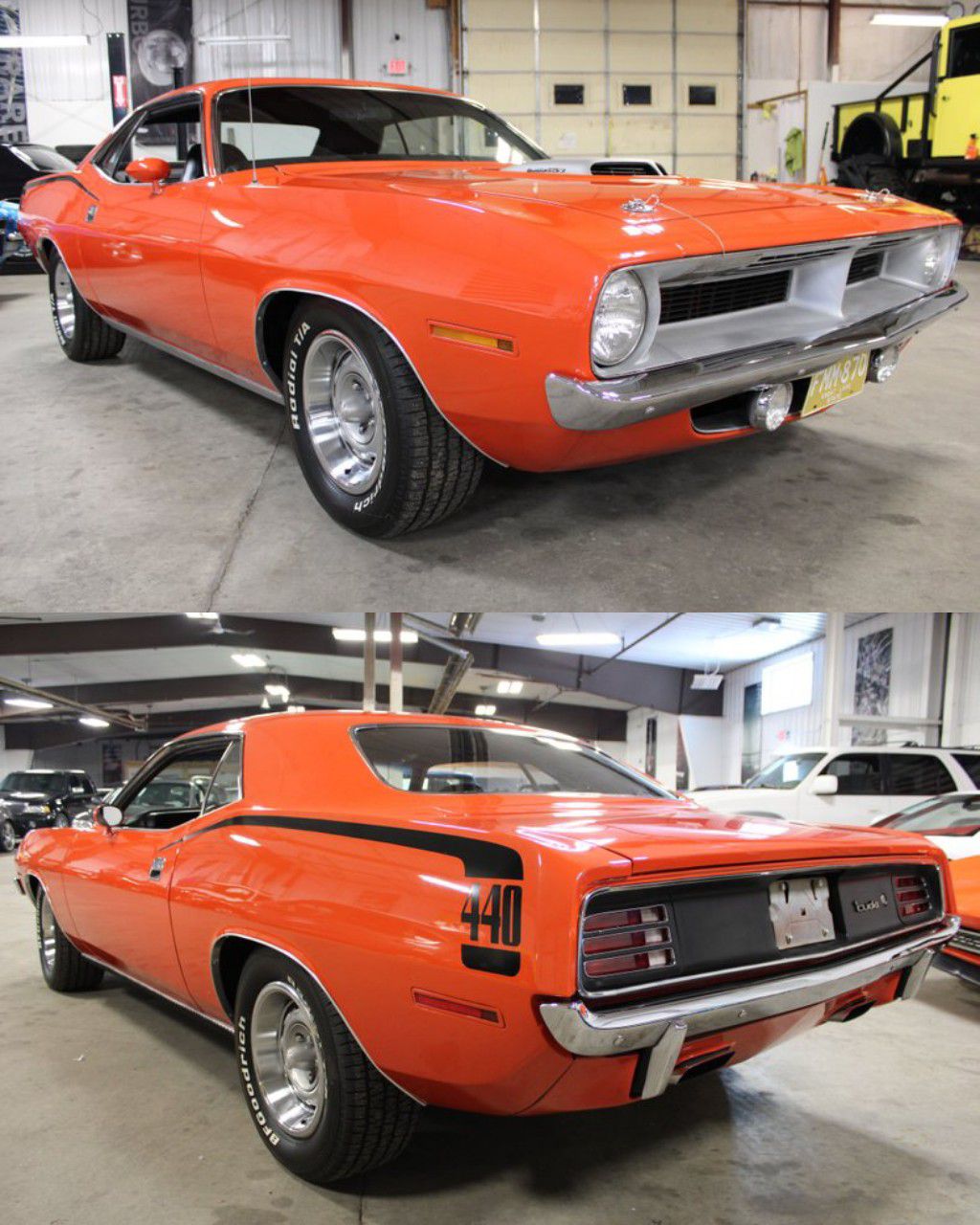 Unsold 1970 orange cuda with numbers engine