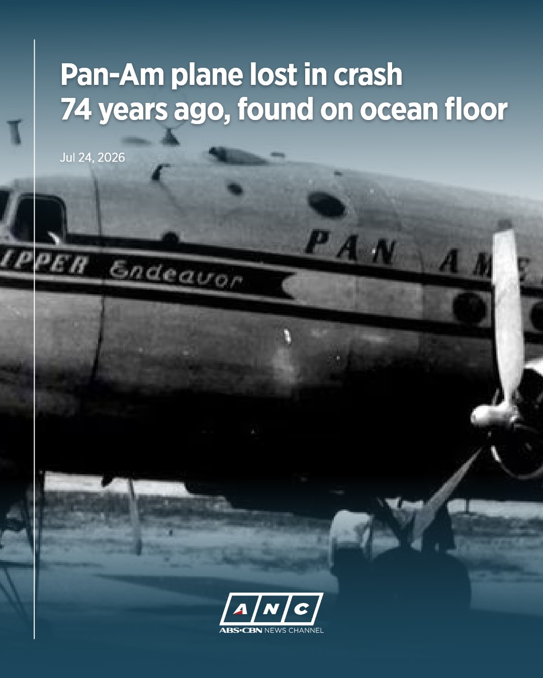 A vintage Pan Am plane that went missing in 1952 has been found