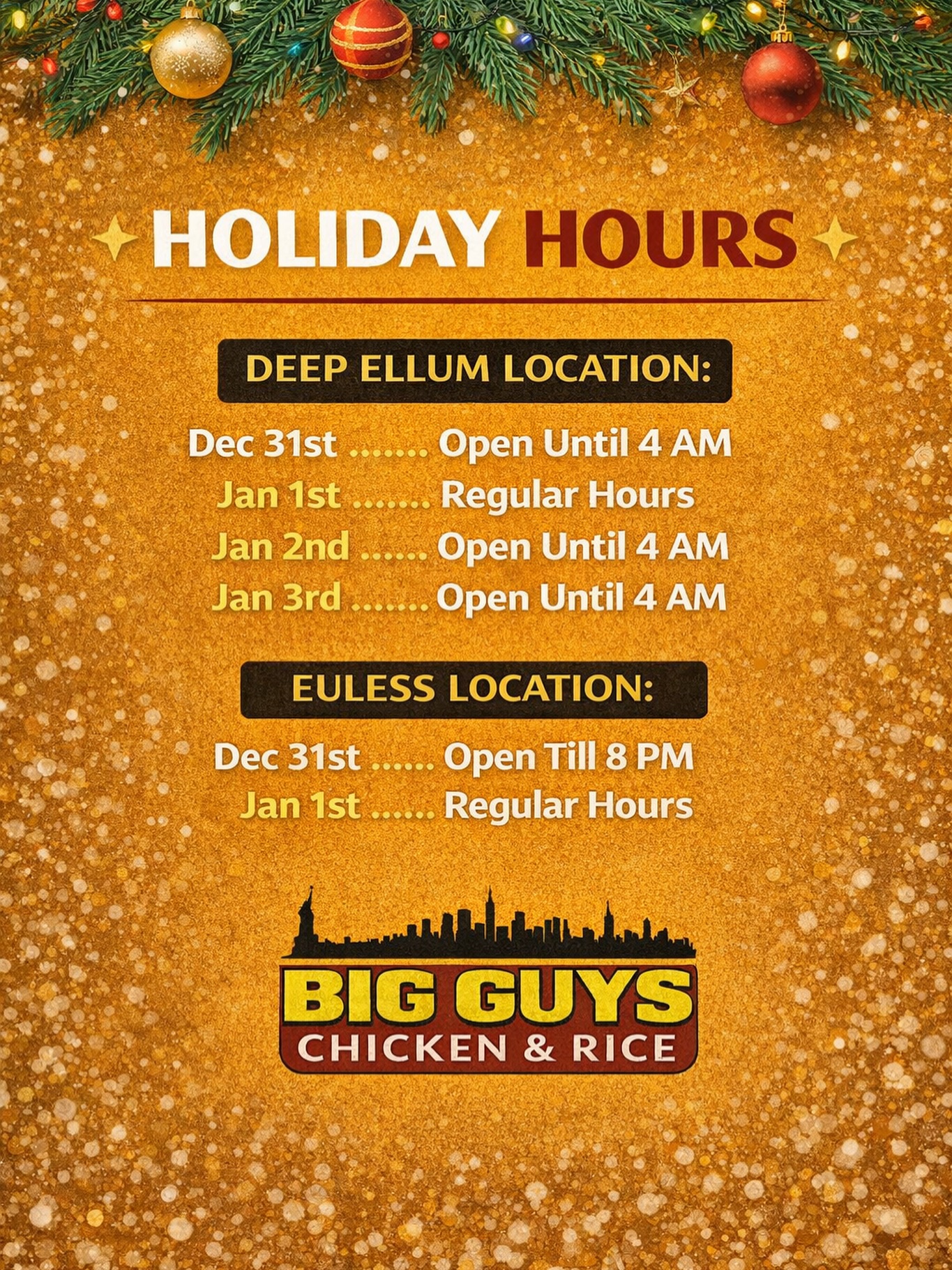Big Guys Chicken and Rice | Dallas TX