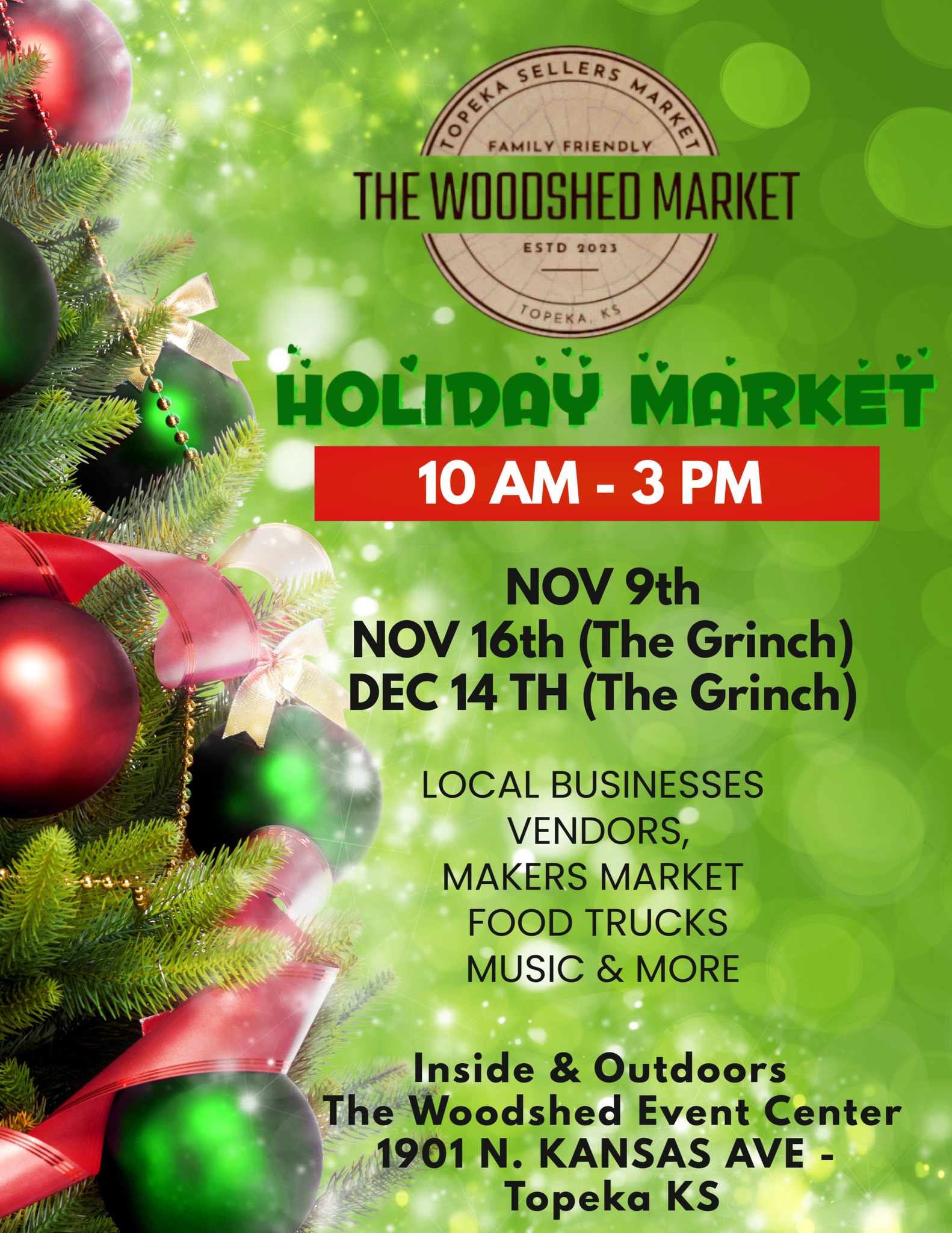 THE WOODSHED MARKET - HOLIDAY MARKET