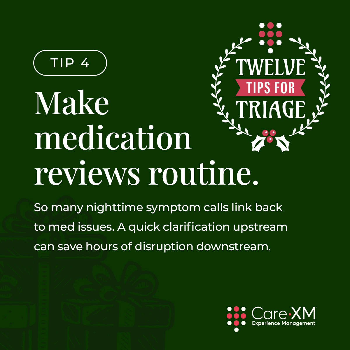 Care-XM - Tip 4: Make medication reviews routine. A quick clarification ...