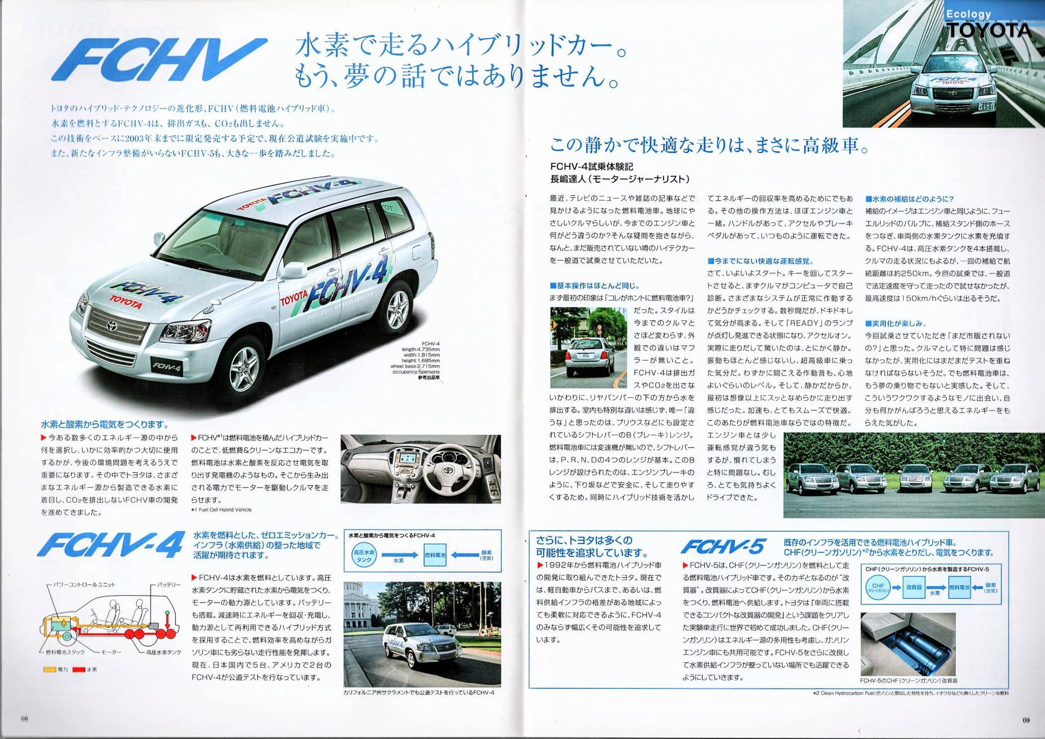 Toyota brochure from the 2001 - 2002 Tokyo Motor Show.