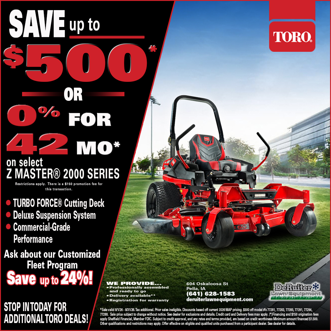 Toro Z Master mowers on sale with limited time savings