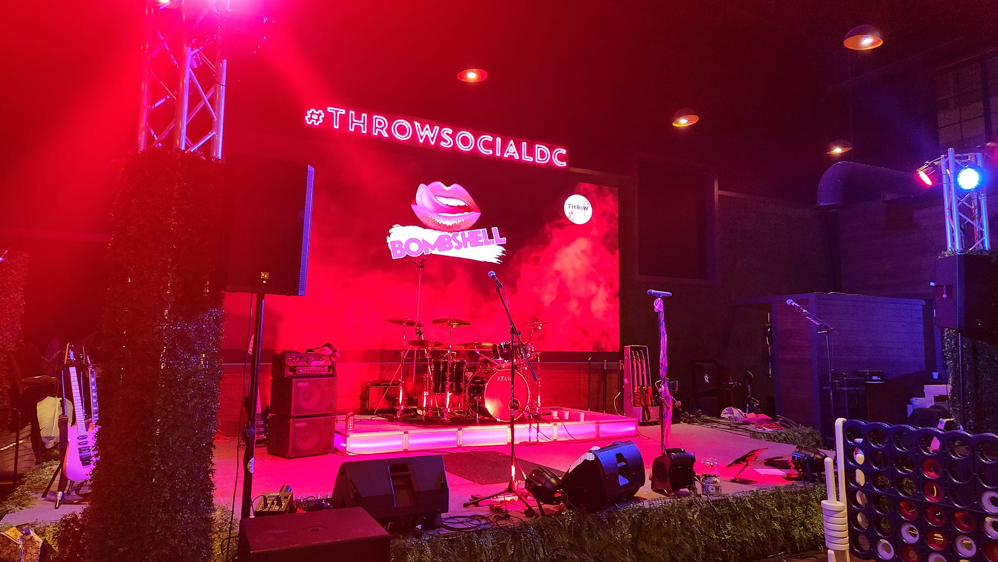 Bombshell RVA - All setup and ready to rock Thrōw Social DC