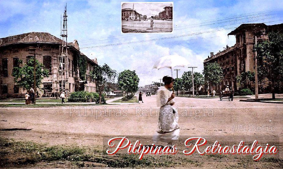 40s Philippines Manila マニラ リング スクエア 15号 Vintage