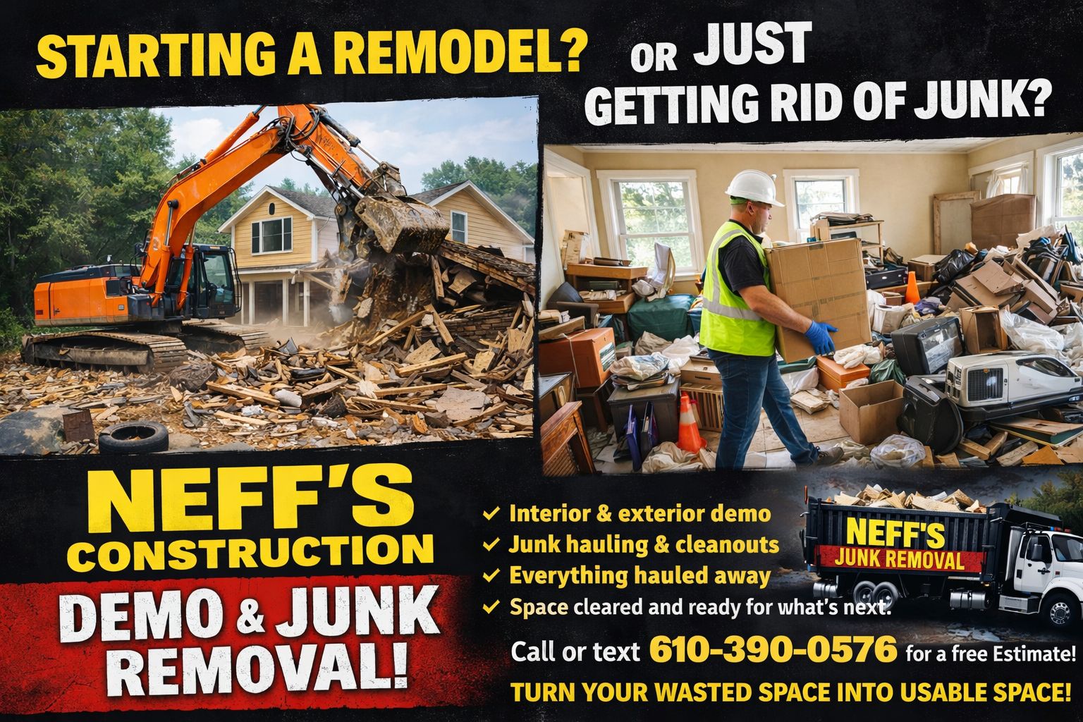 Neff’s - 🔨 Starting a remodel? Or just need the junk gone? 🚛 Neff’s ...
