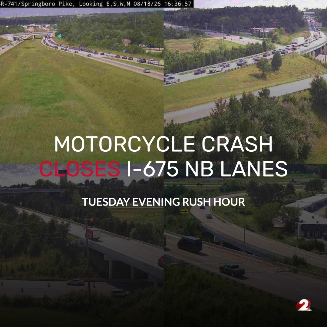 UPDATE - Lanes have reopened. Northbound traffic is nearly backed