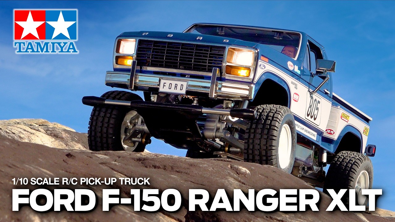 Vintage Tamiya Blackfoot Ford F150 Ranger RC model