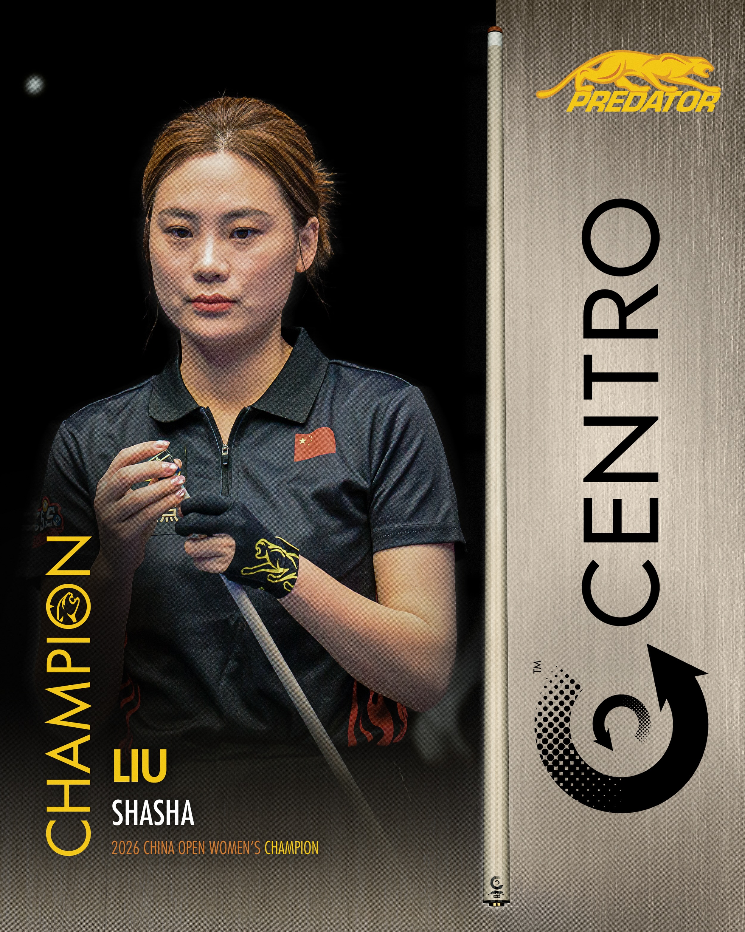 A champion is defined by the moments that matter most. Liu Shasha