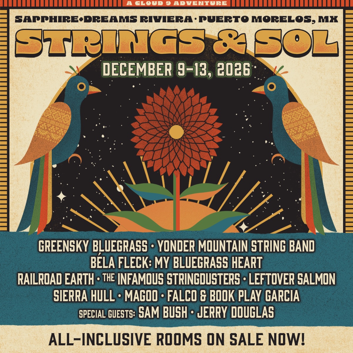 The Strings & Sol vacation in Peurto Morelos, Mexico this December 