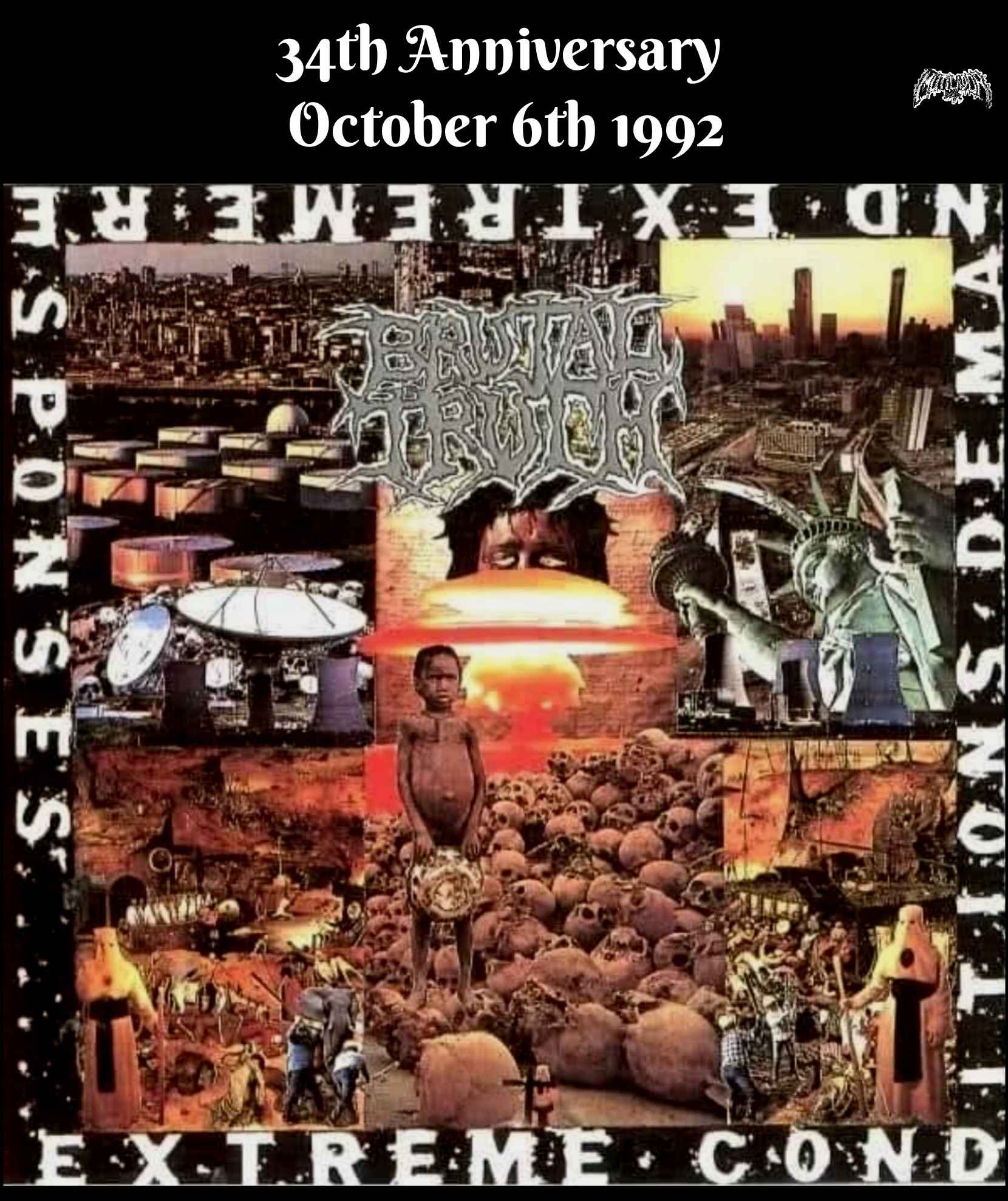 Brutal Truth Extreme Conditions Demand Extreme Responses 1992
