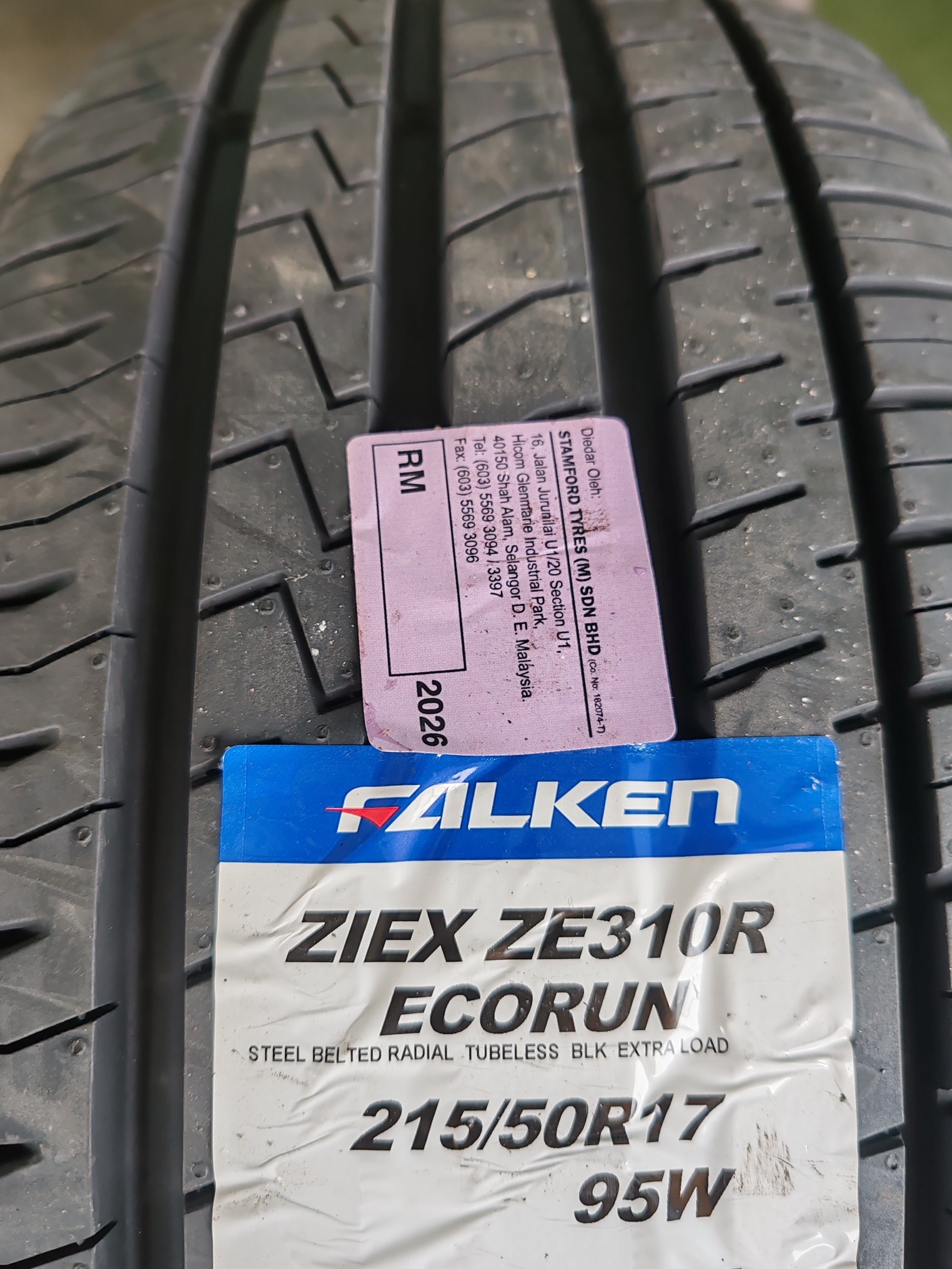Falken Ziex Ze310 Ecorun 215/50R17 tires from Japan