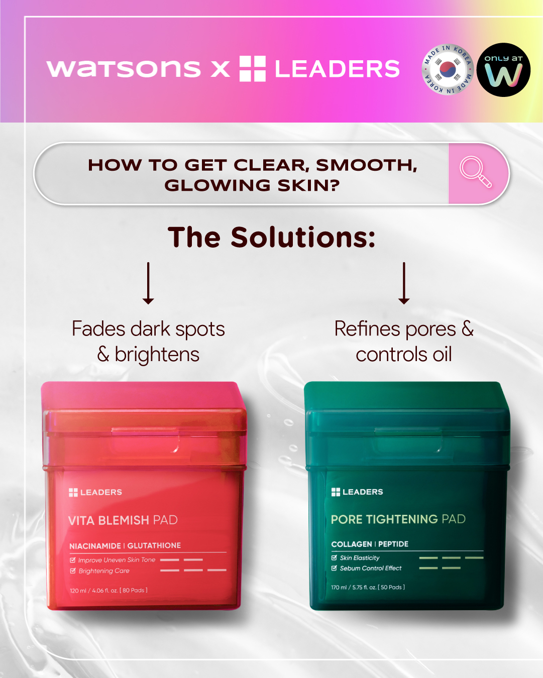 collagen and glutathione peeling cream watsons Searching for how to get clear, smooth, glowing skin? Here's your solutions! Vita Blemish Pad ✓ Fades dark spots brightens Pore Tightening Pad ✓ Refines pores and controls oil 🛍️ Leaders Whitening Massage Cream Buy More and Save:10 Box Deal $329.00 Role of Oxidative Stress