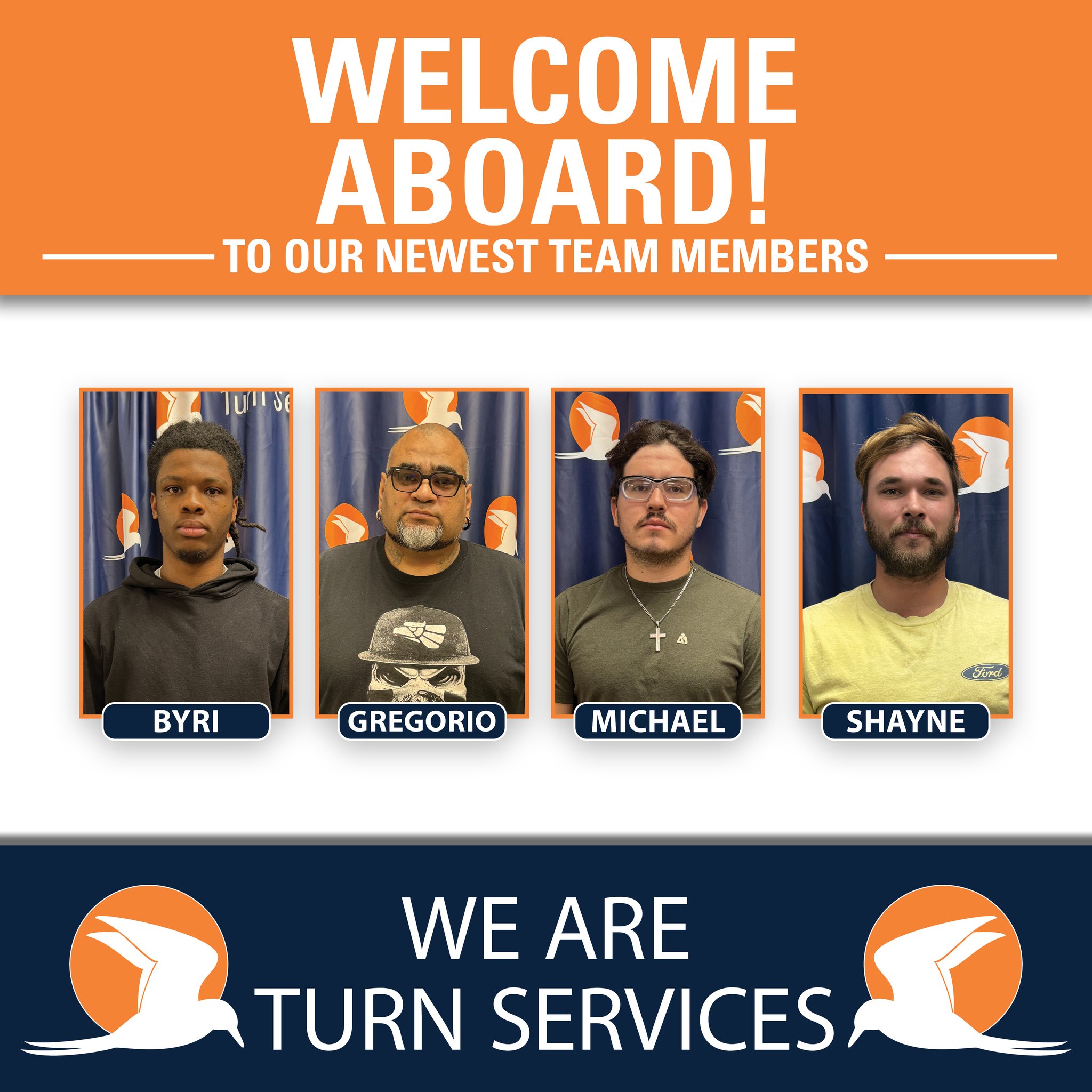 Turn - Welcome aboard! We are thrilled to welcome a few new members to ...