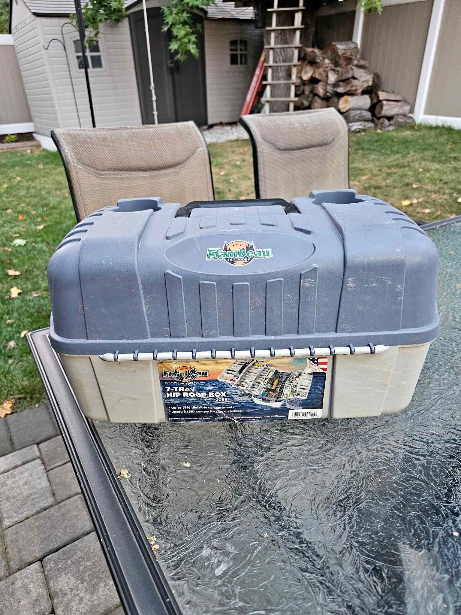 2059 tackle box Watch Flambeau Outdoors 7-Tray Hip Roof 360 View on Amazon Live these hard Flambeau Tackle Box With Contents