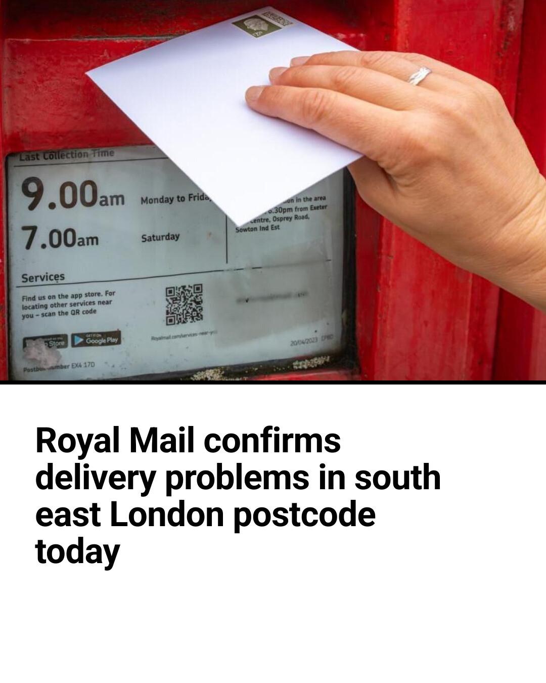 News - Heads up if you're expecting post today. 😫 | Facebook