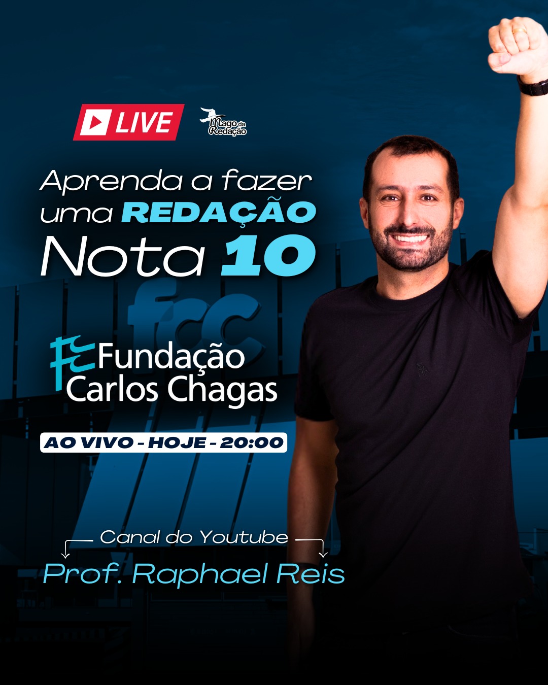 Professor - 🔴Uma aula especial com o Mago da Redação: aprenda a fazer ...