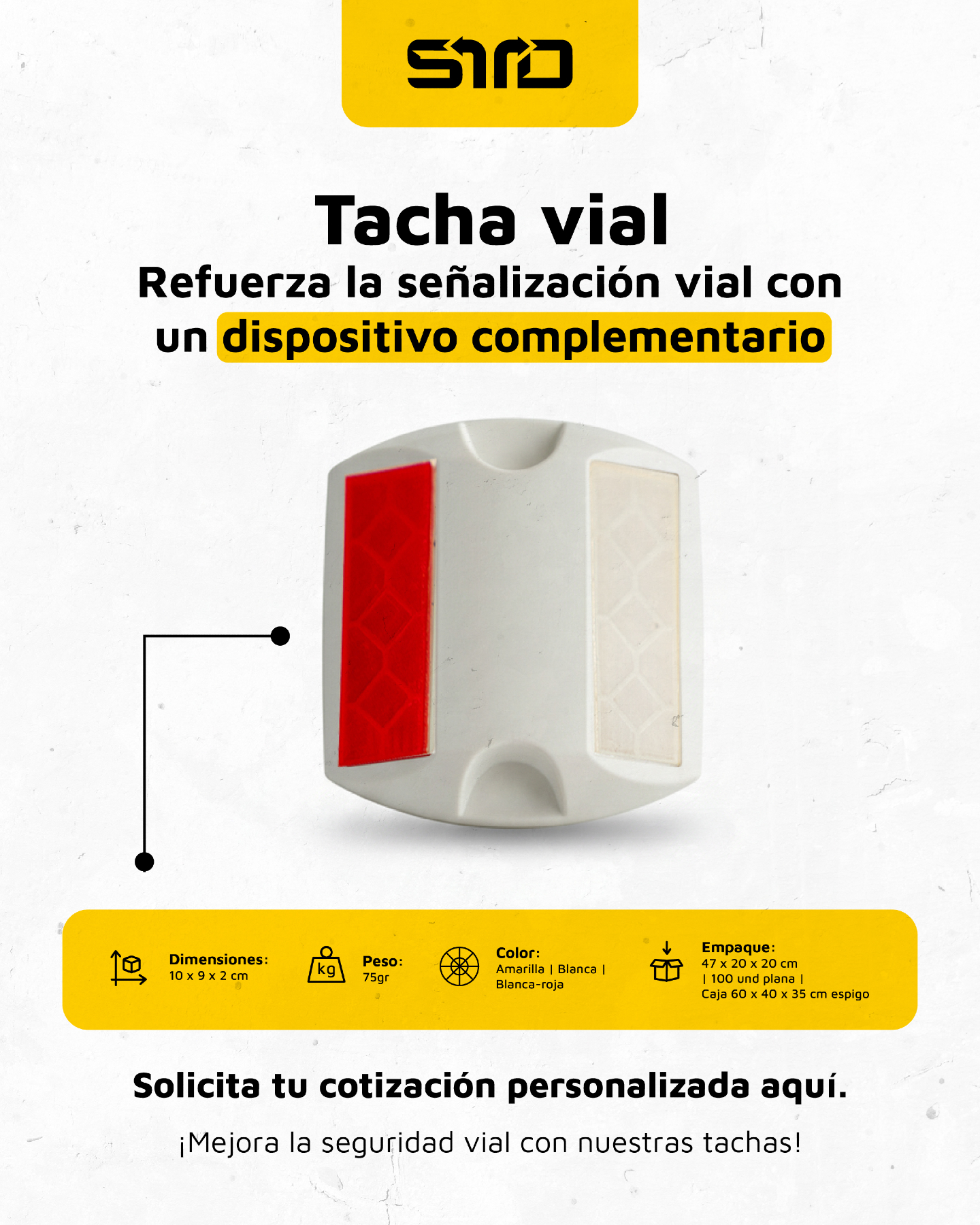 Smart Traffic - Conoce nuestras tachas reflectivas #SmartTraffic sómos ...