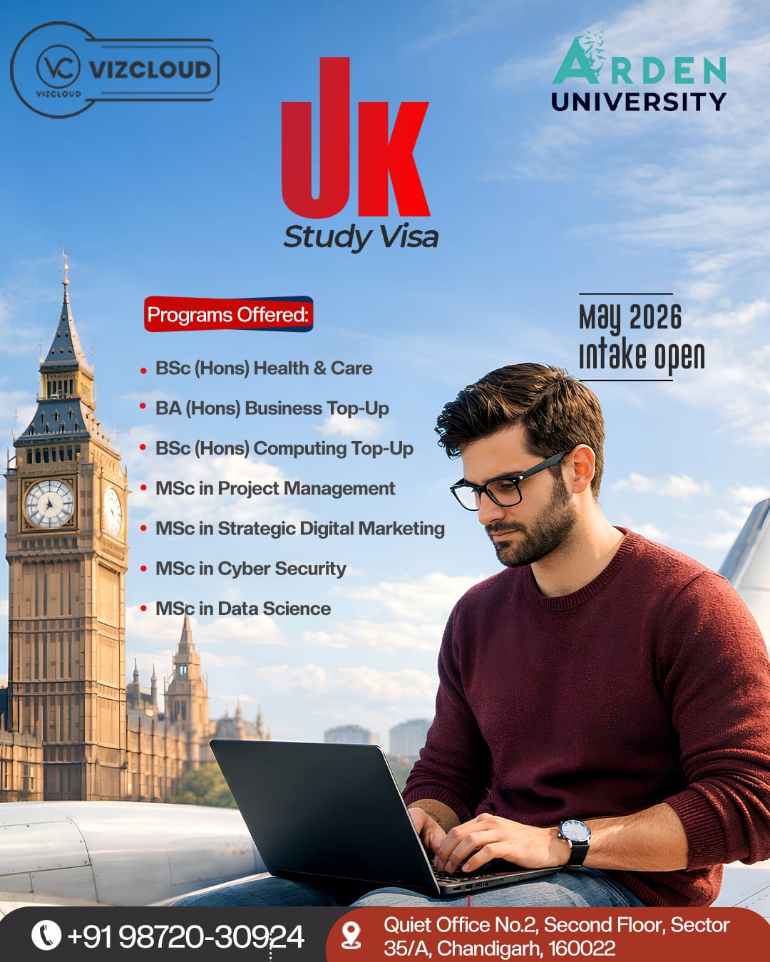 Vizcloud - Study in the UK at Arden University – May 2026 Intake ...