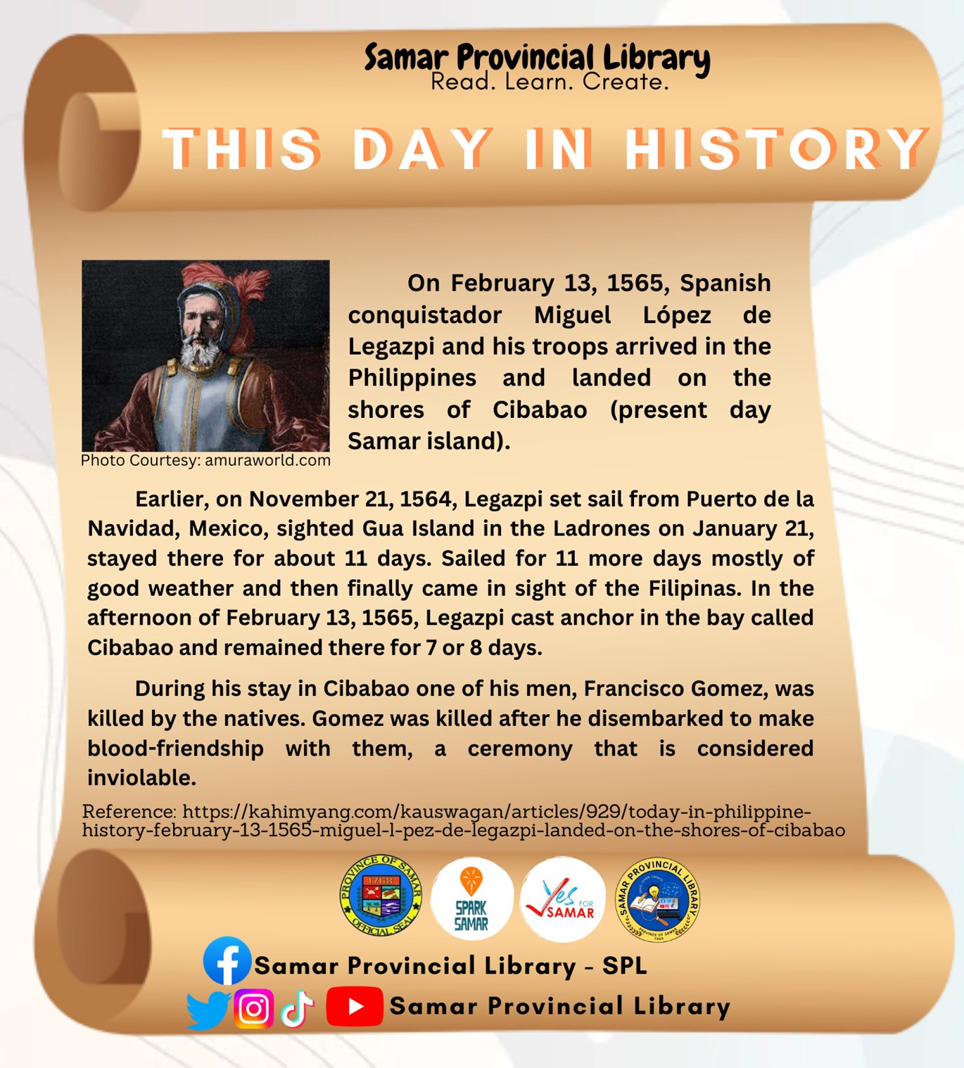 Today in Philippine... - Samar Provincial Library - SPL | Facebook