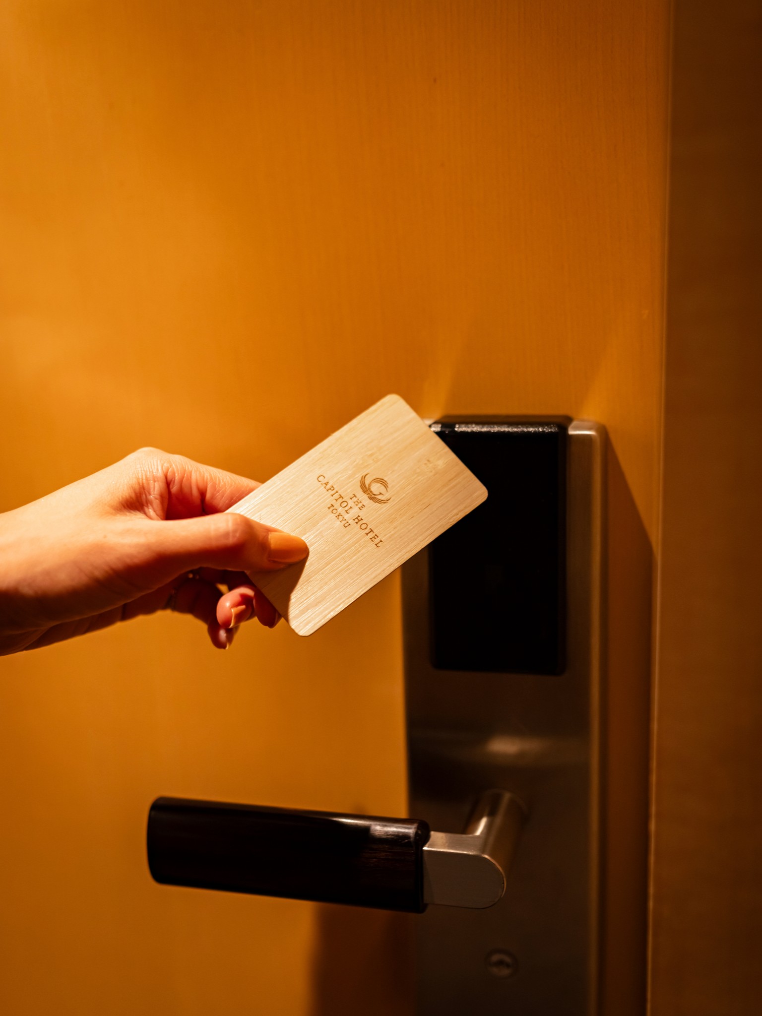 環境へのやさしさを、手のひらに。 当ホテルではプラスチック製キーを