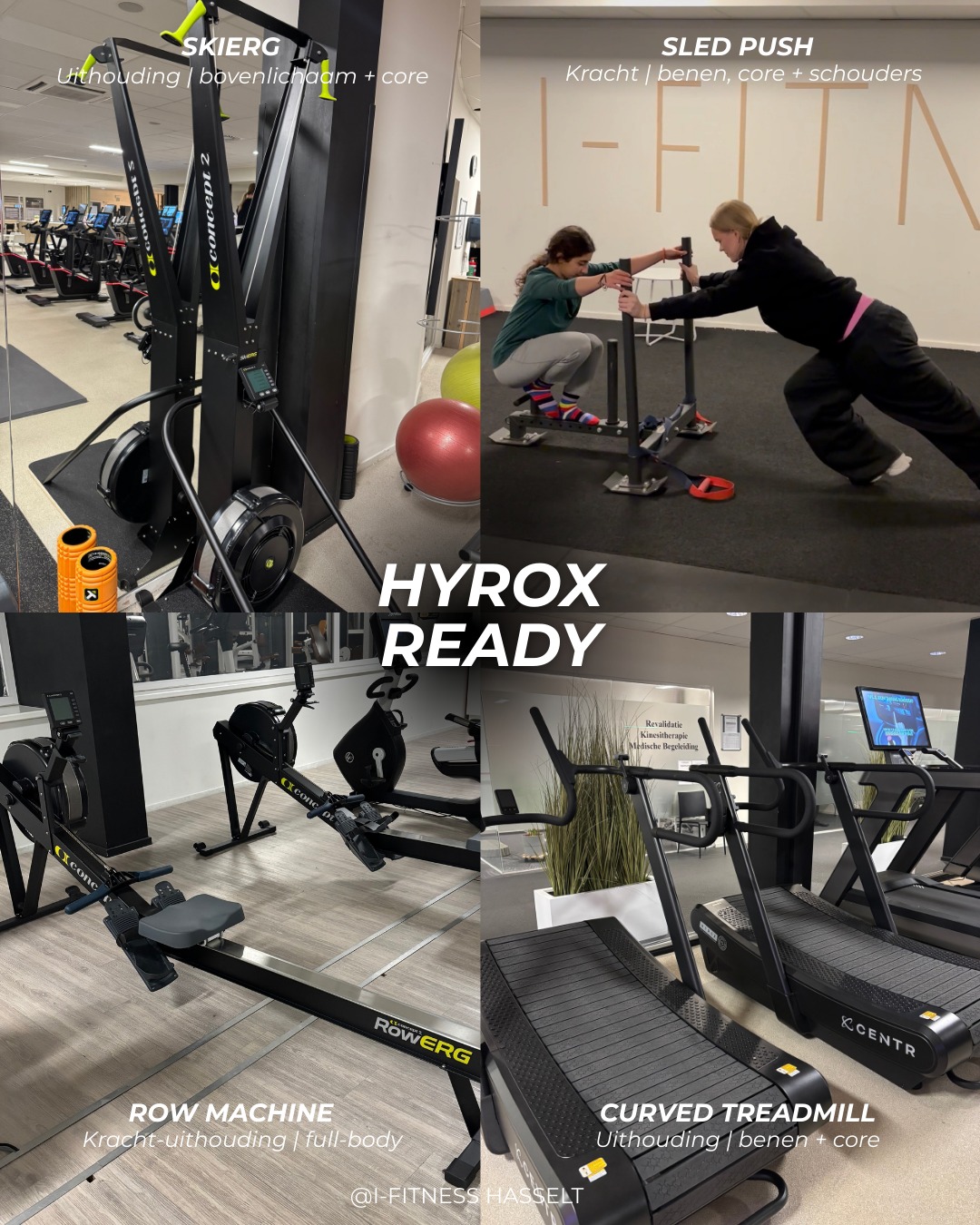 HYROX ready? 💪🔥 In onze club werk je... - I-fitness Hasselt | Facebook