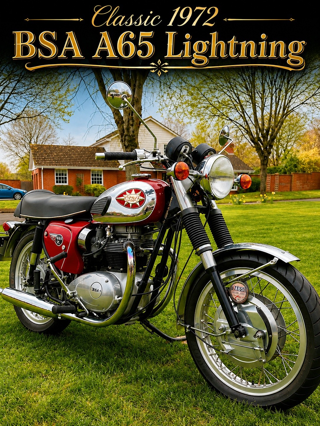Tony Britten's 1970 BSA A65 Lightning. How nice is that