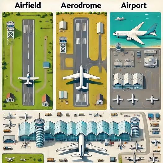 Aviation-knowledge - Do you know the difference between an Airfield, an ...