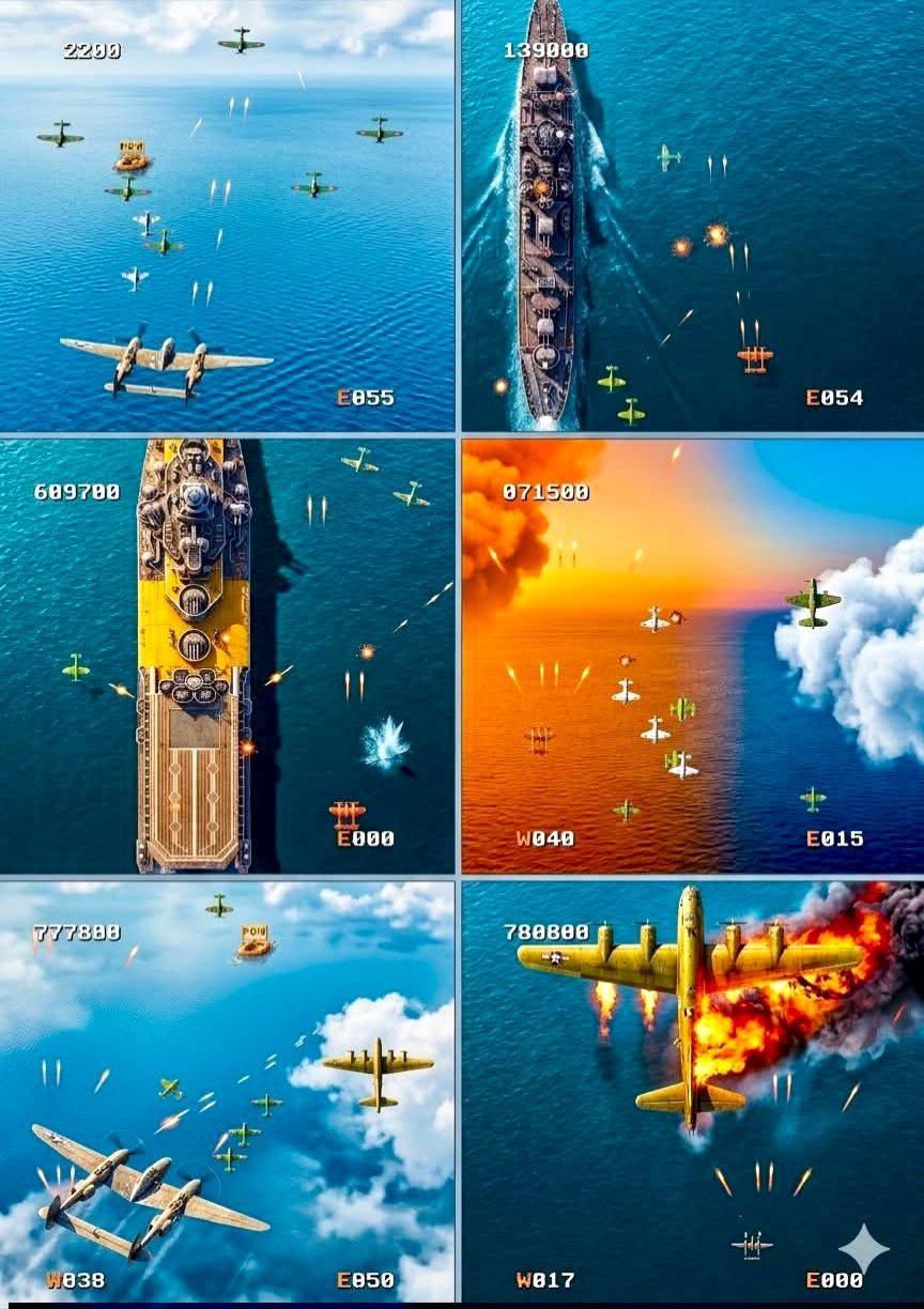 ScreenshotRemake 1943 : The Battle Of Midway (Famicom/Nes