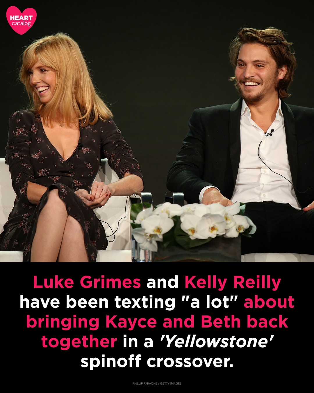 Yellowstone stars Luke Grimes and Kelly Reilly discuss potential crossover