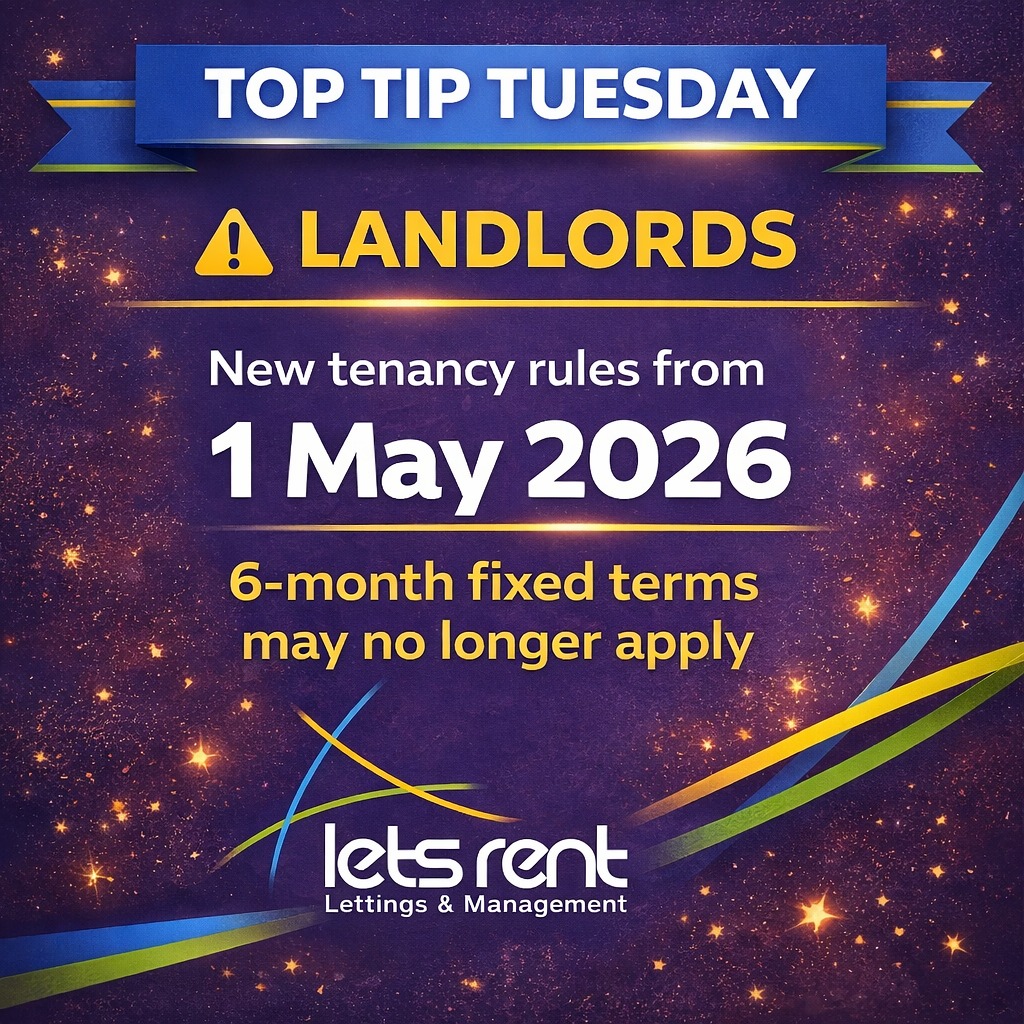 Lets - 🔵 Top Tip Tuesday – For Landlords ⚠️ Important tenancy update ...