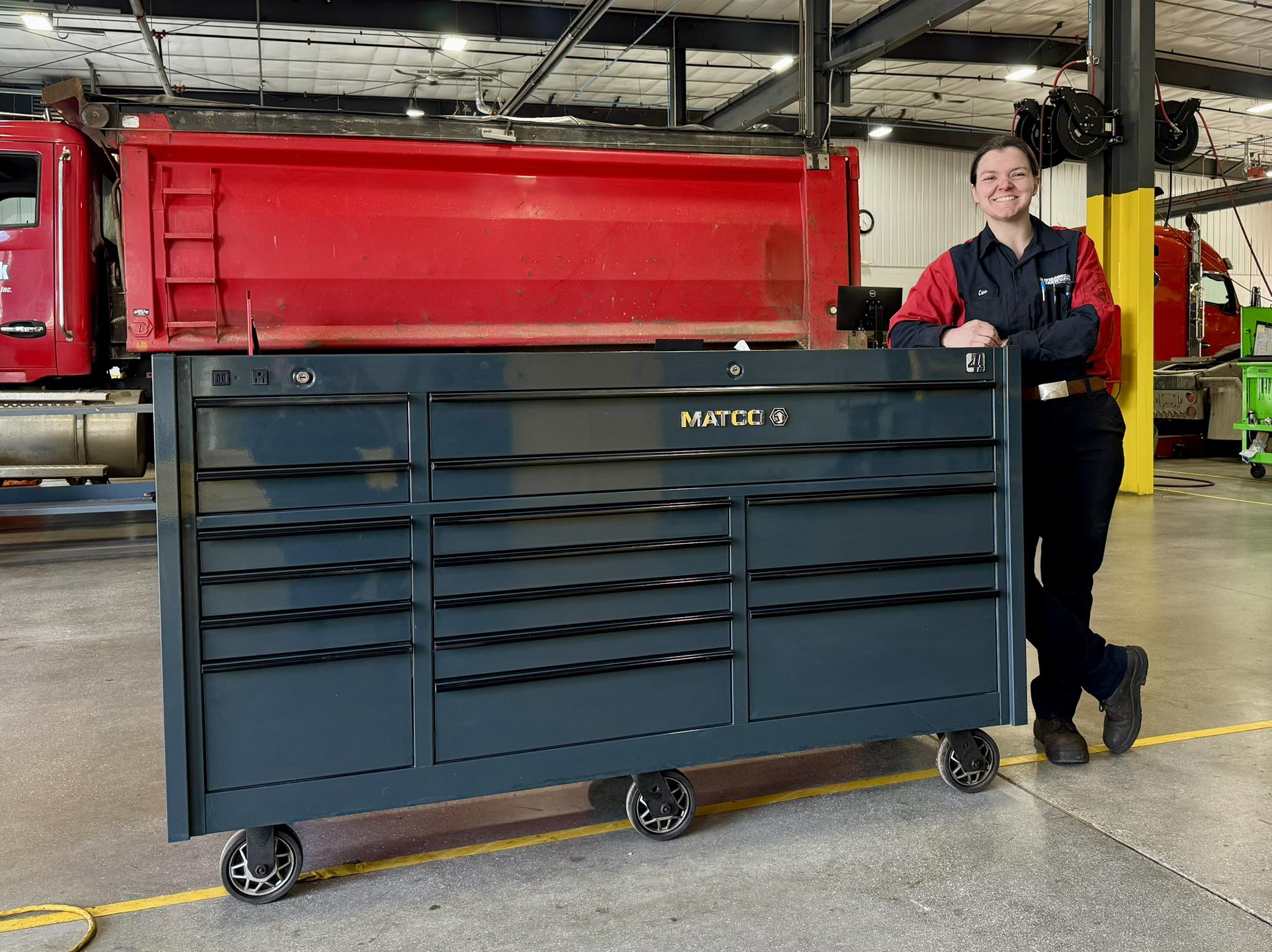 Matco 4325RP toolbox with power drawer purchased through Zabel