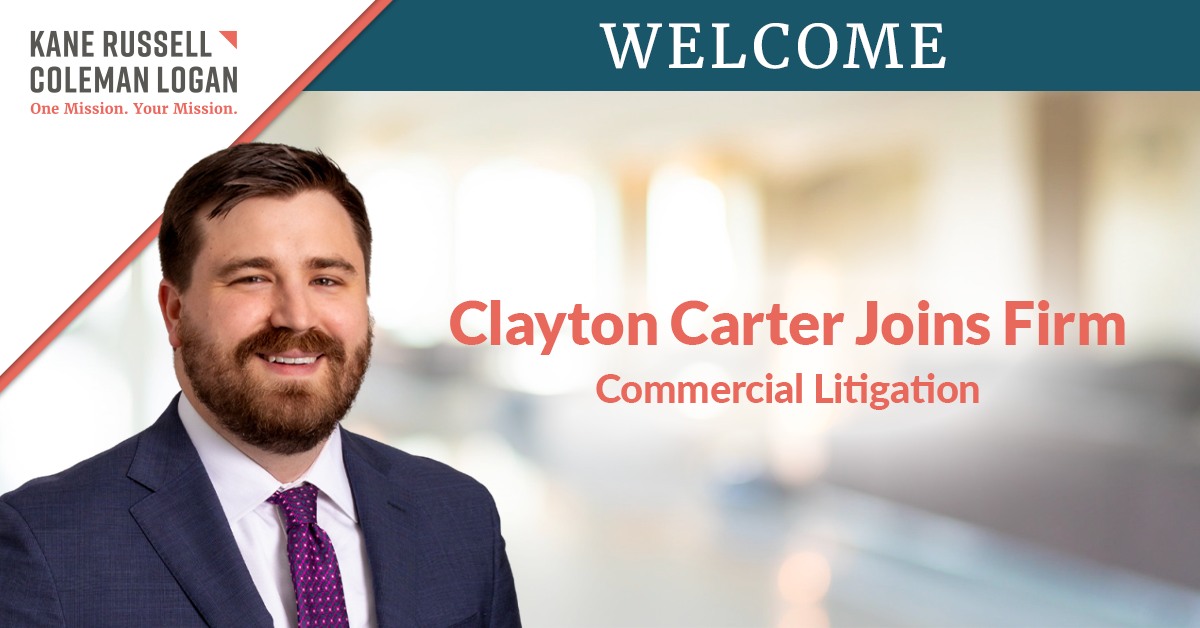 Kane - #KRCL is delighted to welcome Clayton Carter to the firm ...