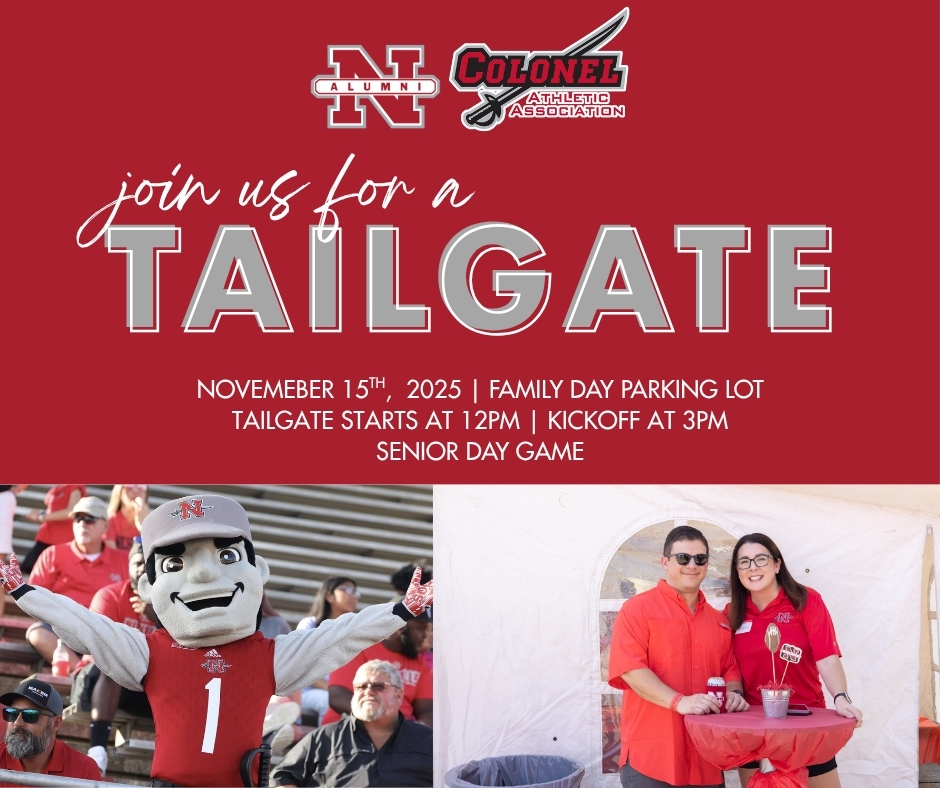 Nicholls - Join us at our Alumni Tailgate at the Senior Day Game! 🎓🏈 📅 ...