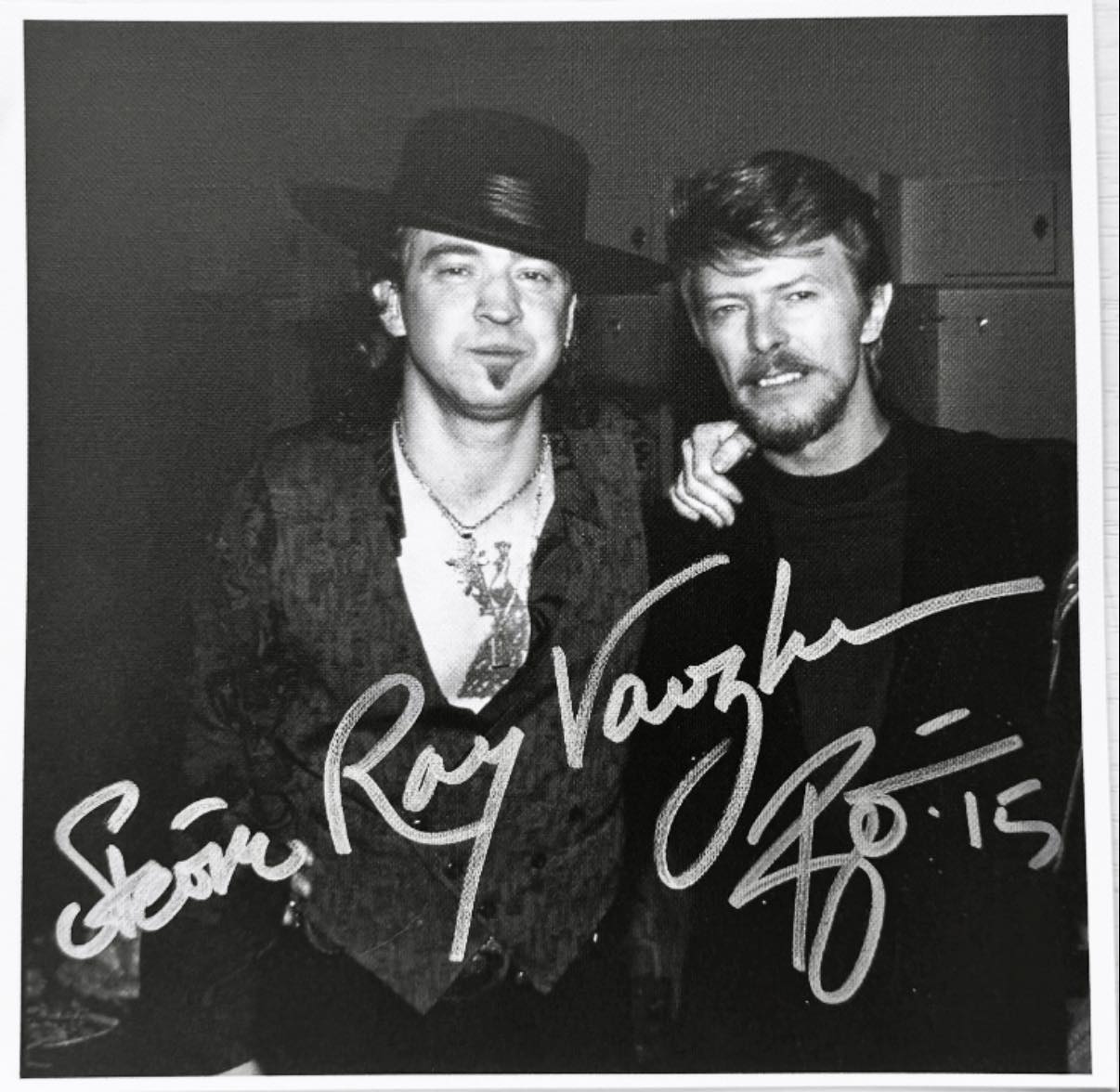 Is Stevie Ray Vaughan's signature real on this auction item?