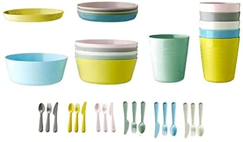 16 Pcs Assiettes À Dessert Fruits Plat Glace Nourriture Colorées Enfant