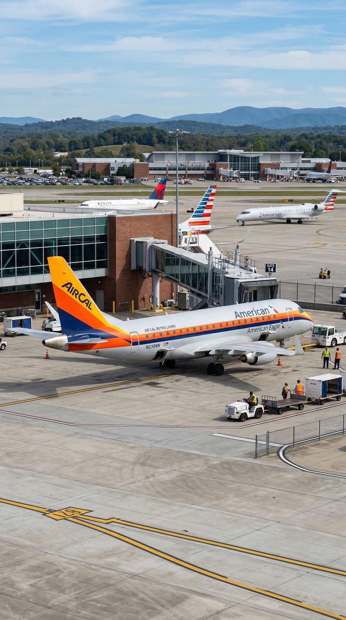 Aircal heritage livery plane spotted at CLT Airport