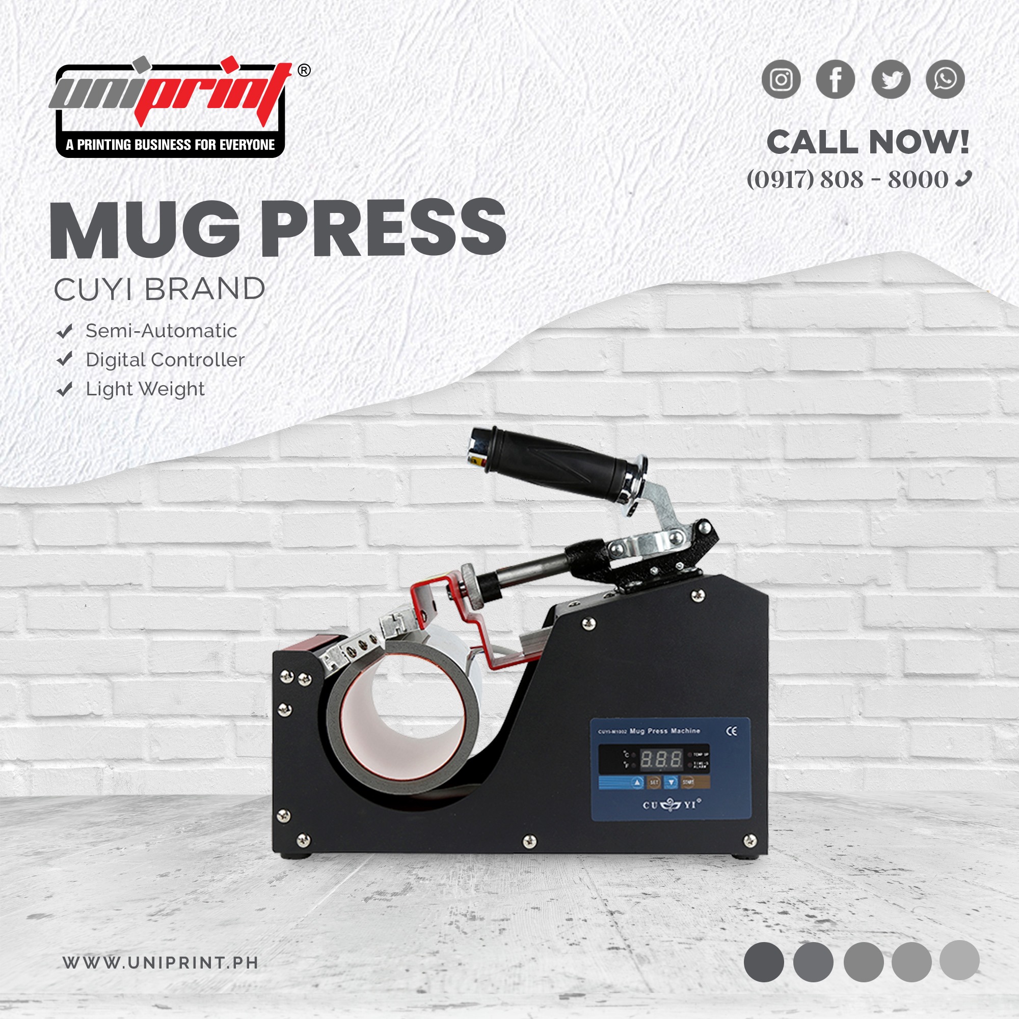 Uniprint Cavite - Cuyi Mug Press Machine is used for...