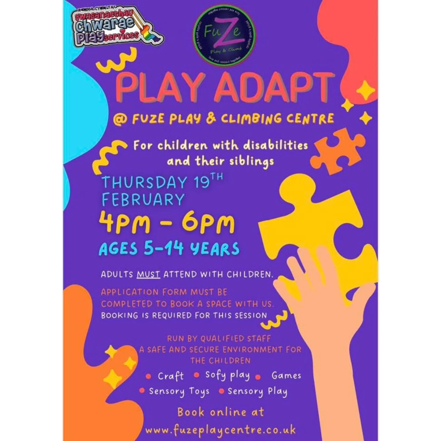 🎉 Play Adapt at FuZe 🎉 📅... - FuZe Play and Climbing Centre | Facebook