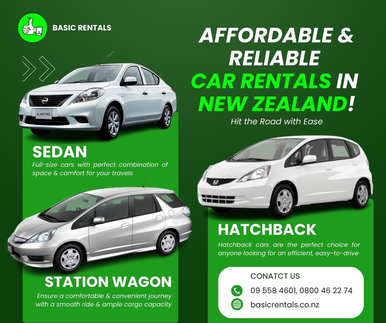 Basic - 🚗 Affordable & Reliable Car Rentals Across New Zealand! 🇳🇿 ...