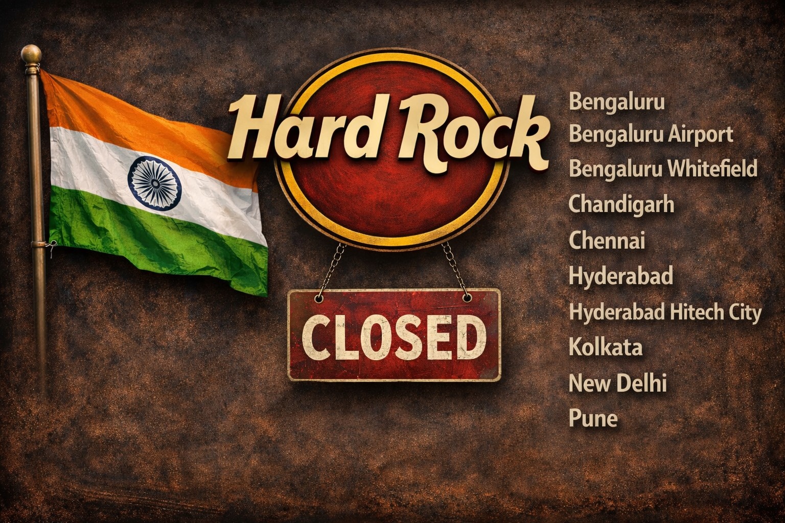 Hard Rock Cafe Japan online rock shop closing March 2025