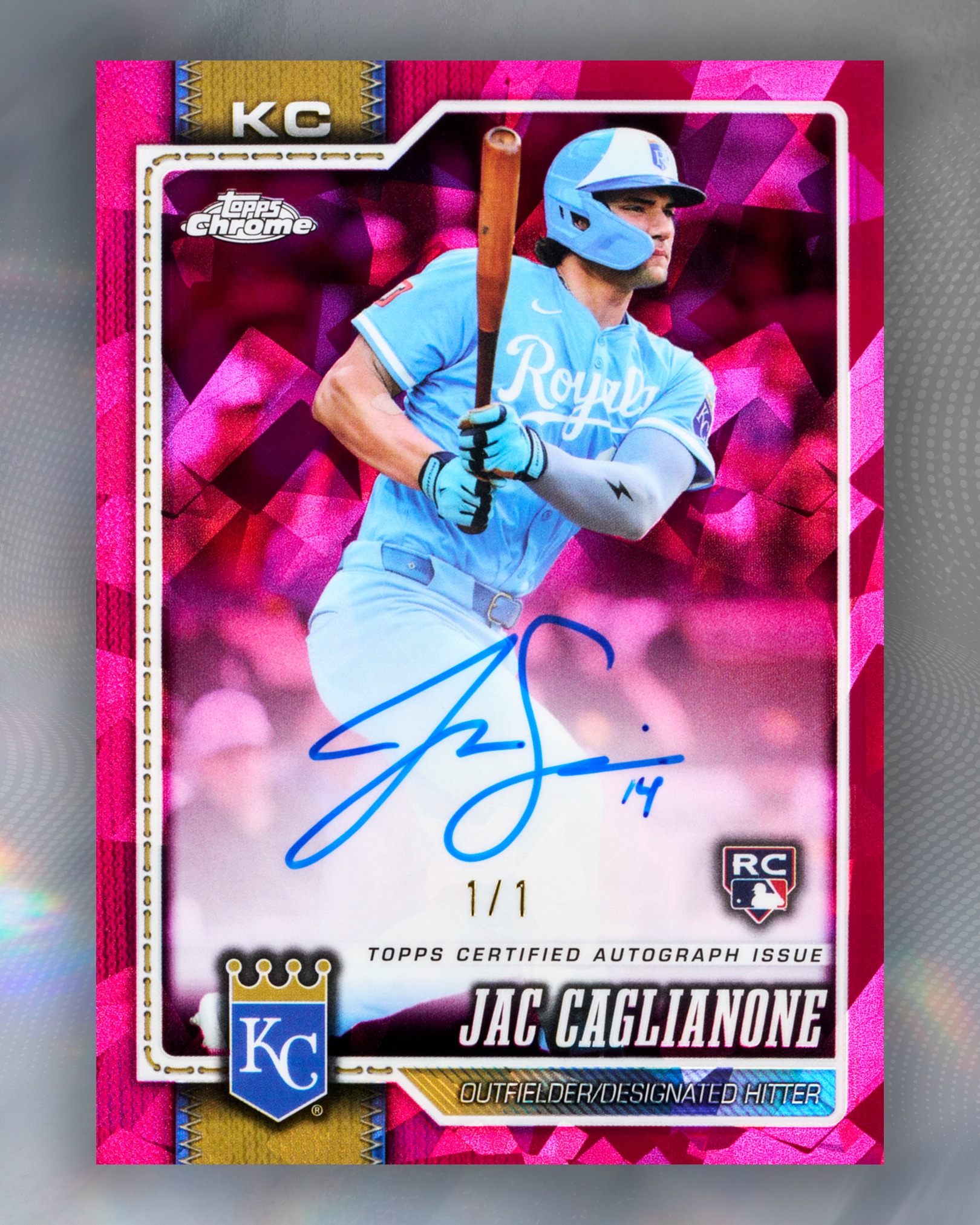 FIRST LOOK: Jac Caglianone's 1-of-1 autograph in Topps Chrome