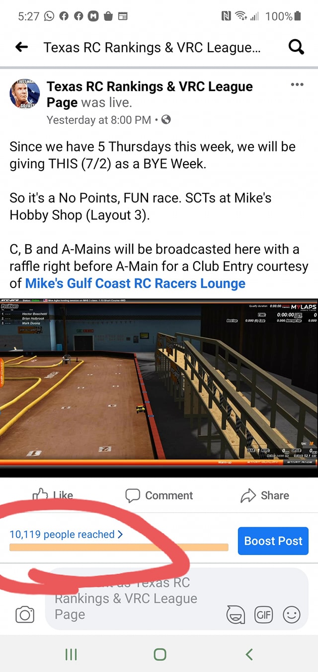 Virtual RC Racing League