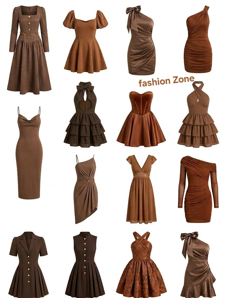 Brown Dresses #accessories #jewelry #fashionaccessories