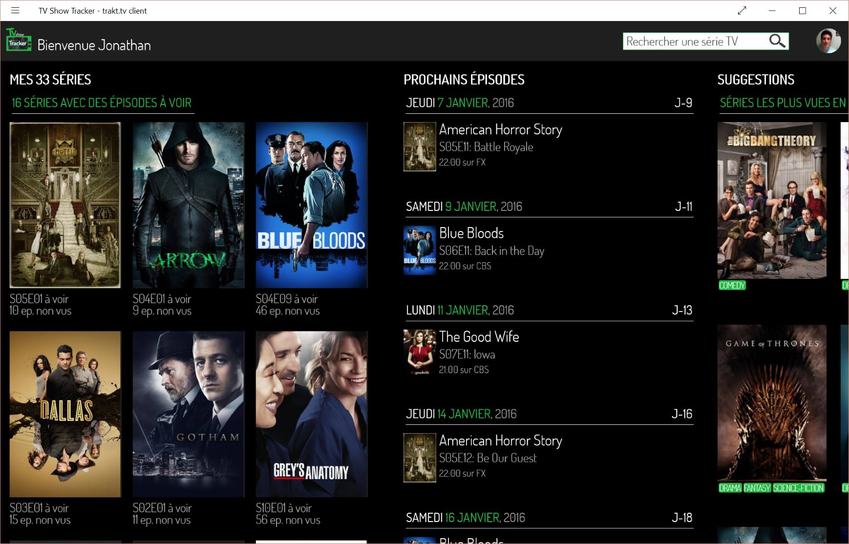 TV Show Tracker - trakt.tv client user group | Hello, I am new to this ...
